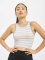 Urban Classics Tops sans manche Rib Stripe Cropped magenta